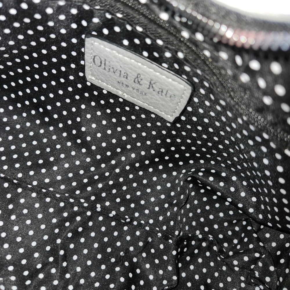 Olivia & KATE Gray Hobo Bag w/ Eyelet Details NWT